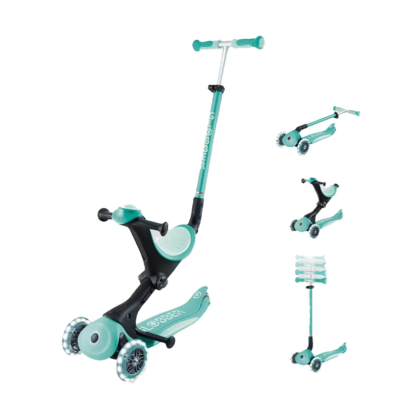 Trottinette évolutive 3 en 1 Go Up Deluxe Lights menthe 