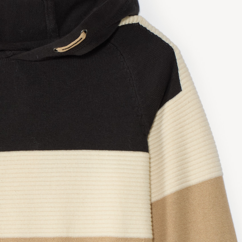 Pull à capuche en tricot garçon 