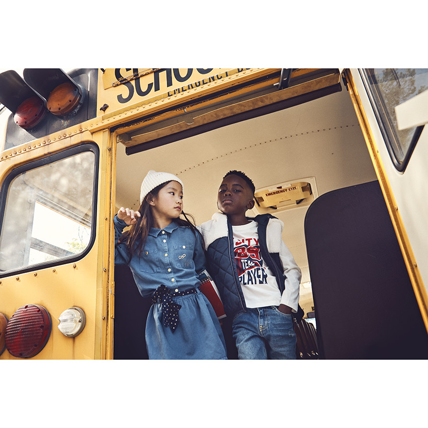 Robe chemise avec ceinture étoilée pour fille 