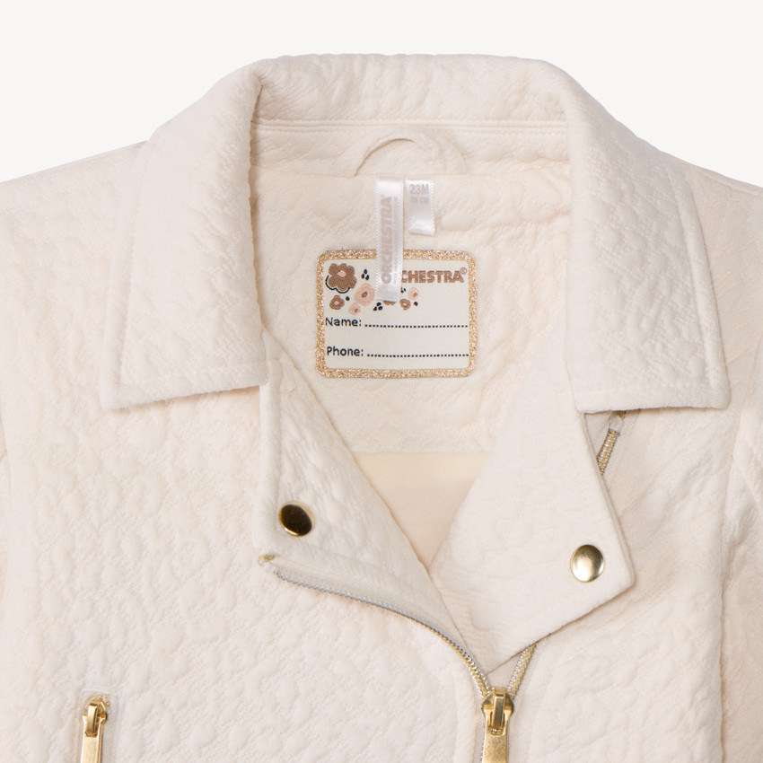 Veste perfecto en jacquard texturé pour bébé fille 