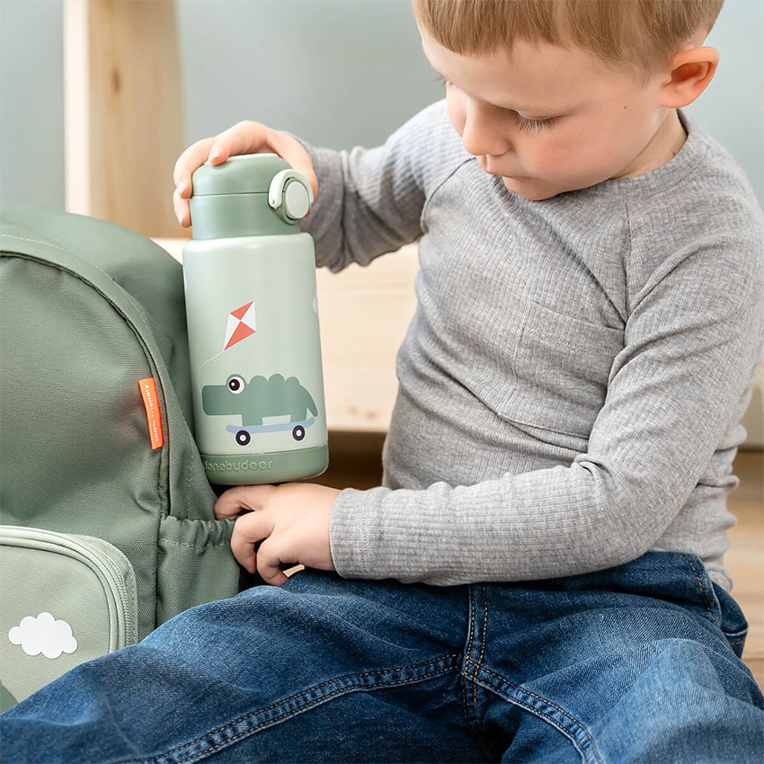 Gourde isotherme 340ml Playground vert 