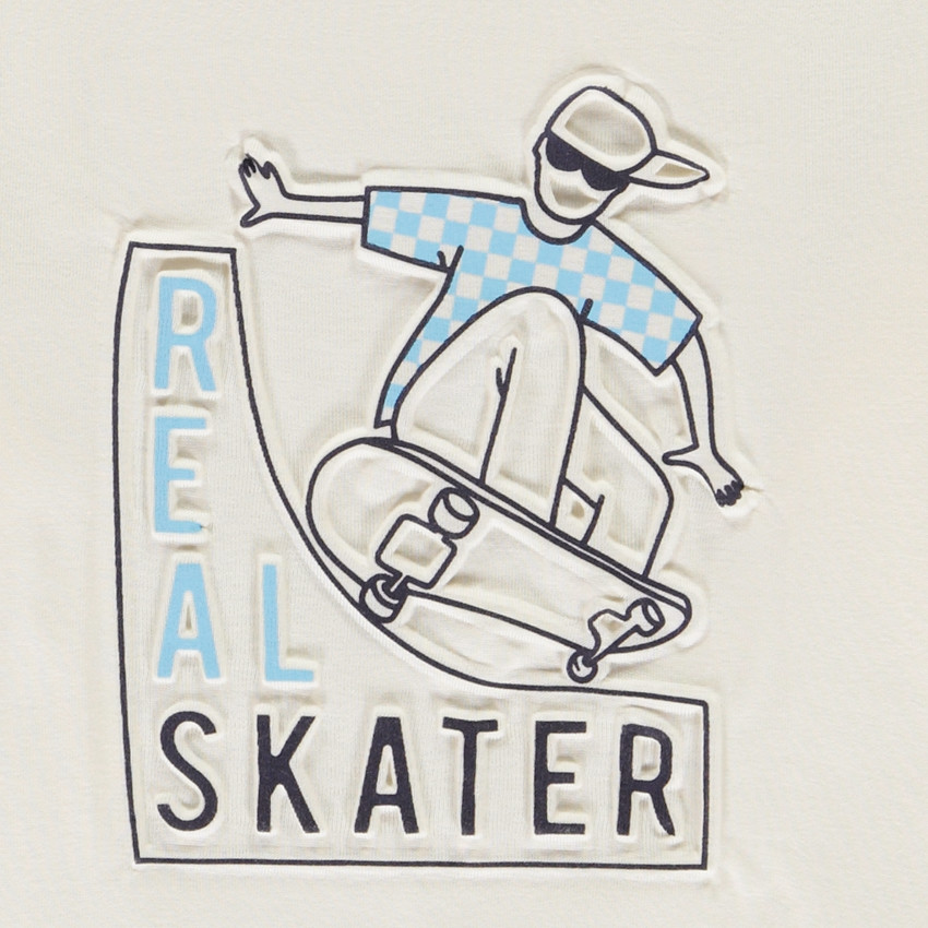 T-shirt manches longues à print fantaisie skate pour garçon 