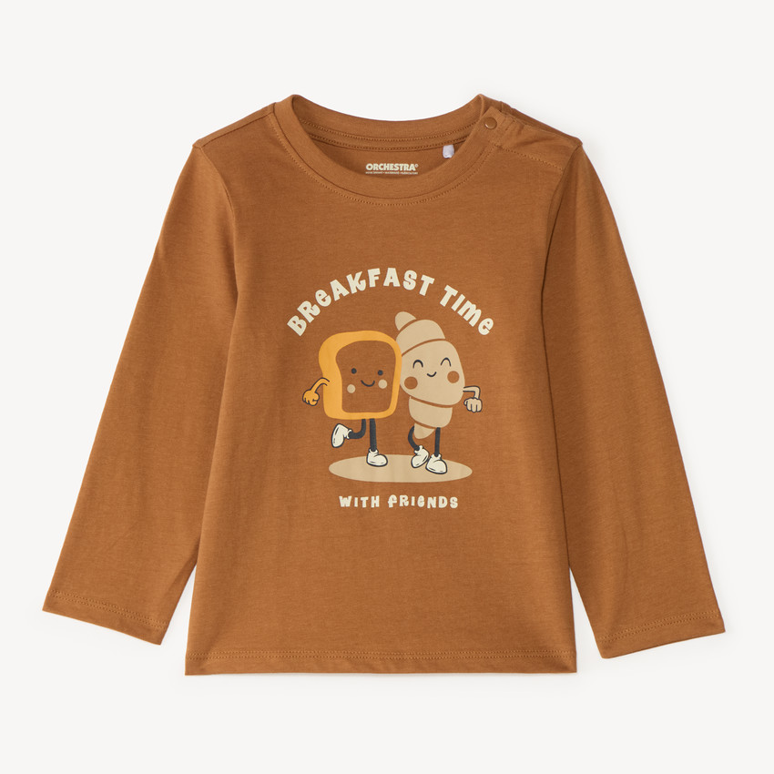 T-shirt manches longues bébé garçon print fantaisie