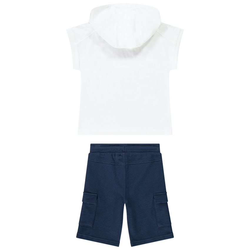 Ensemble de plage débardeur à capuche + bermuda pour garçon 