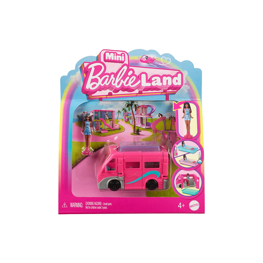 Véhicule miniature mini Barbieland camping-car de rêve  