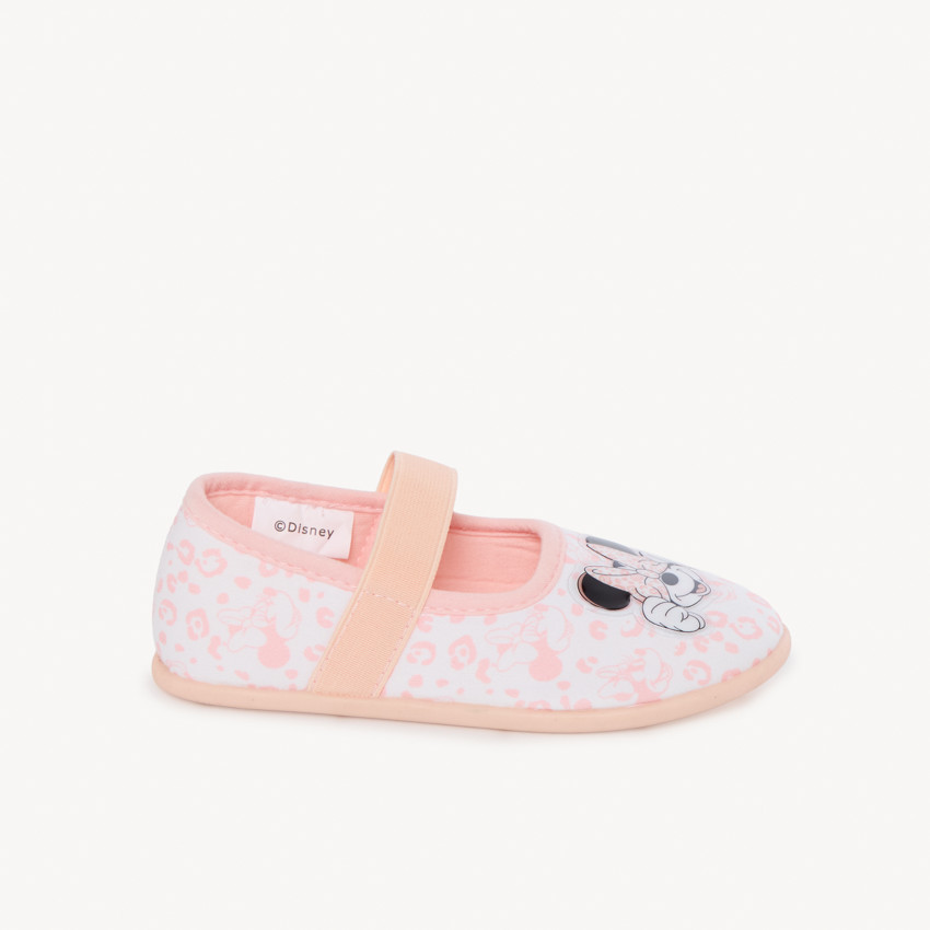 Chaussons babies imprimé et badge Minnie Disney pour fille 