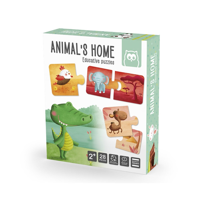 Puzzle Montessori -Animal's Home 