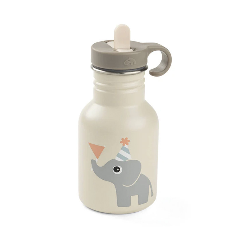 Bouteille en acier inoxydable avec paille 350ml Celebration sable 