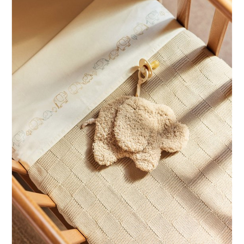 Attache - sucette Elephant Tales - Sable 