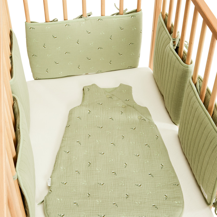 Lot de 5 protèges barreaux modulables Promenade Bucolique vert 