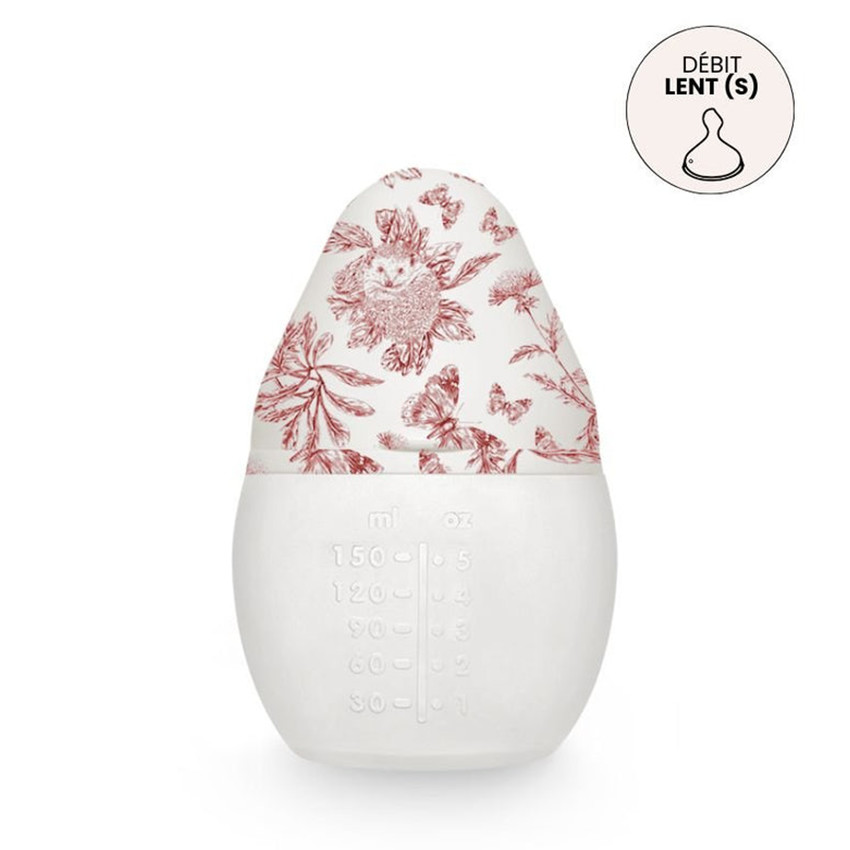 Biberon silicone 150ml Tartine et Chocolat Terracotta 
