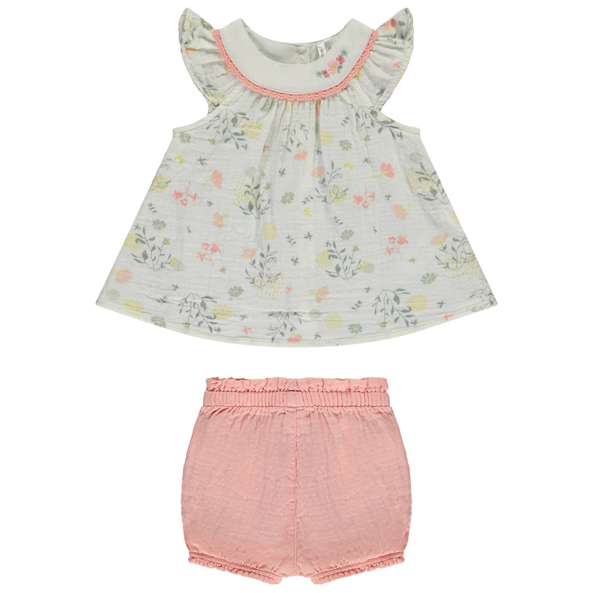 Ensemble 2 pieces tunique imprimee bloomer pour bebe fille Orchestra