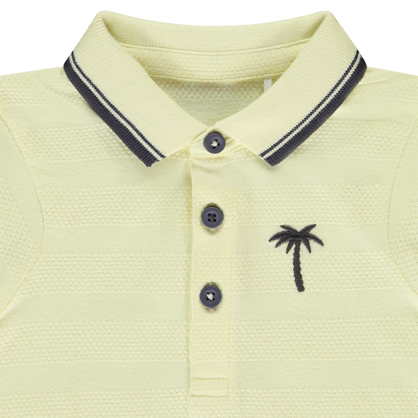 Polo manches courtes broderie fantaisie pour bébé garçon 