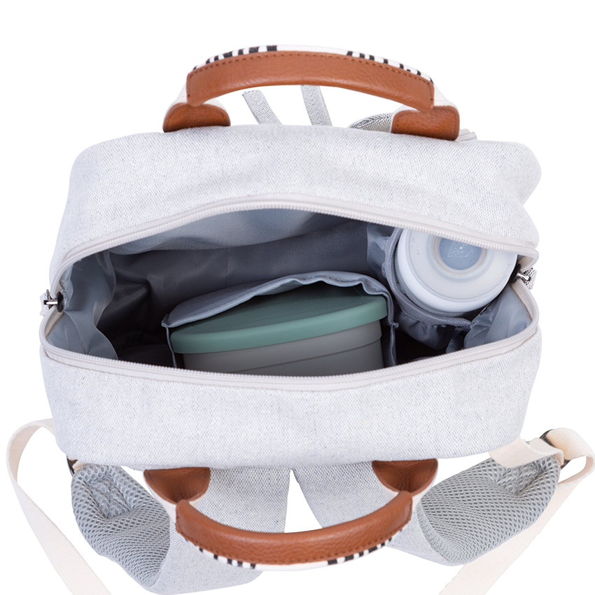 Sac à dos enfants Mini Club Signature Canvas Off White 