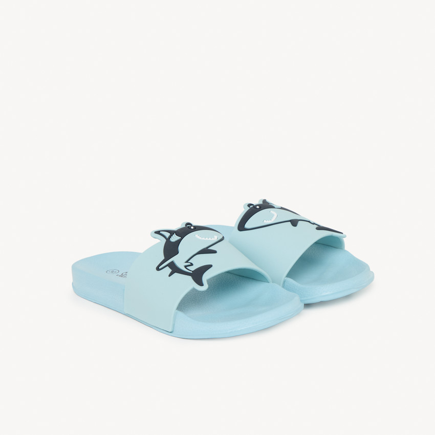 Mules à bride requin pour garçon avec lanière selon l'âge