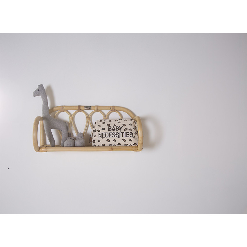 Étagère murale en rotin 