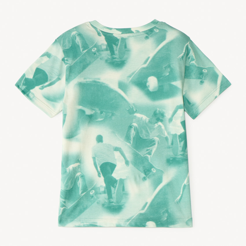 T-shirt manches courtes photoprint skateboard pour garçon 