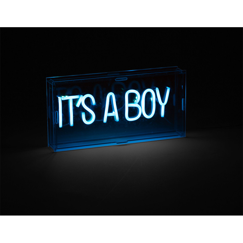 Lampe néon "It's a Boy" - Bleu  