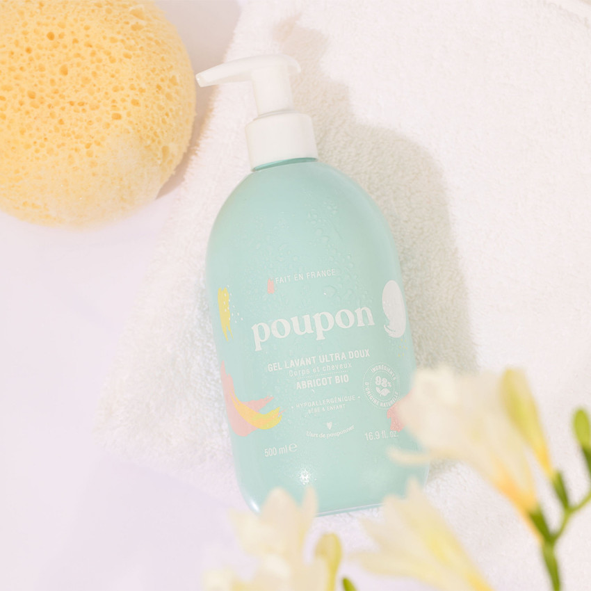 Gel lavant corps et cheveux à l'extrait d'abricot - 500 ml 