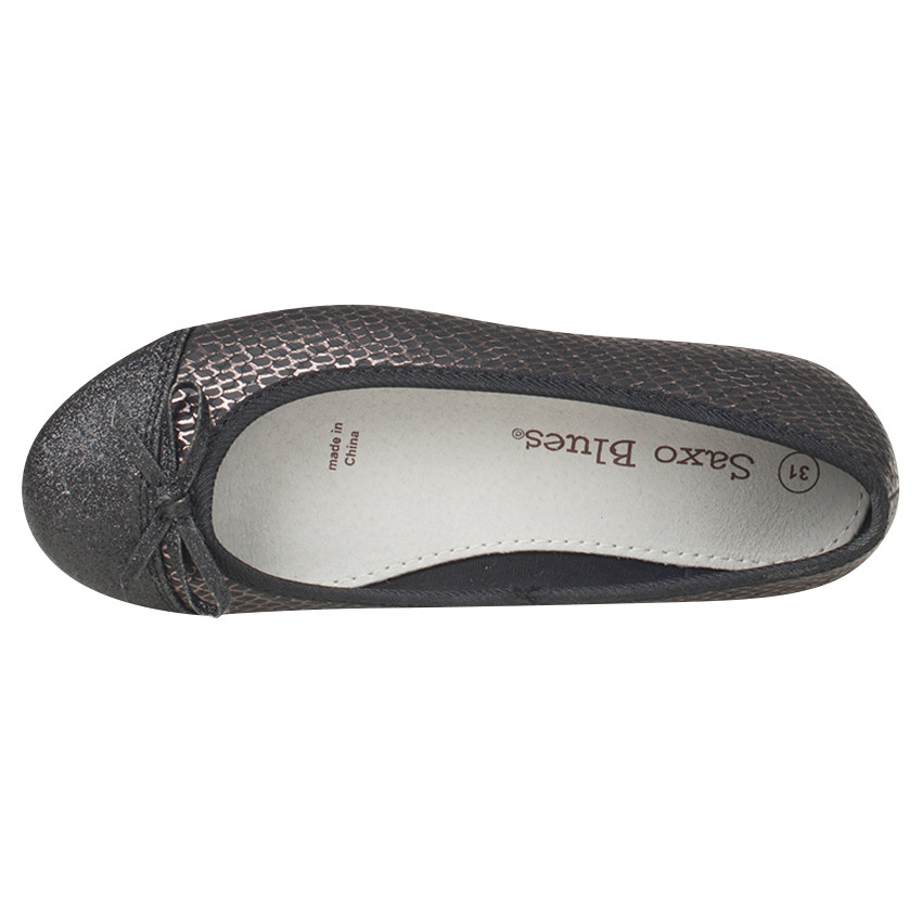 Ballerine effet croco avec nœud Main Ballerine effet croco avec nœud