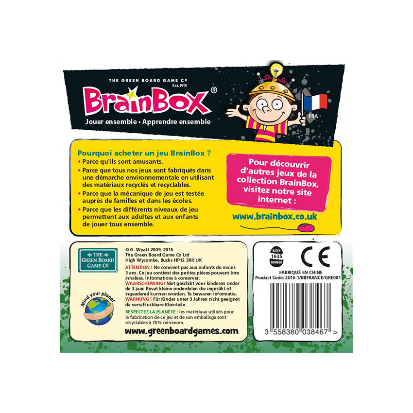 Jeux de Société BrainBox Voyage en France 