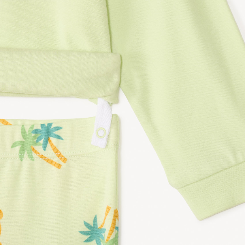 Set de pyjama long 2 pièces imprimé animaux pour bébé garçon 