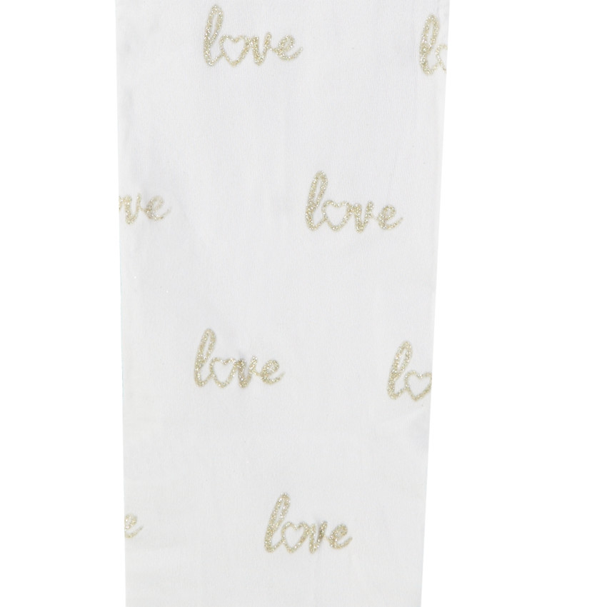 Collant fin imprimé love pour fille 