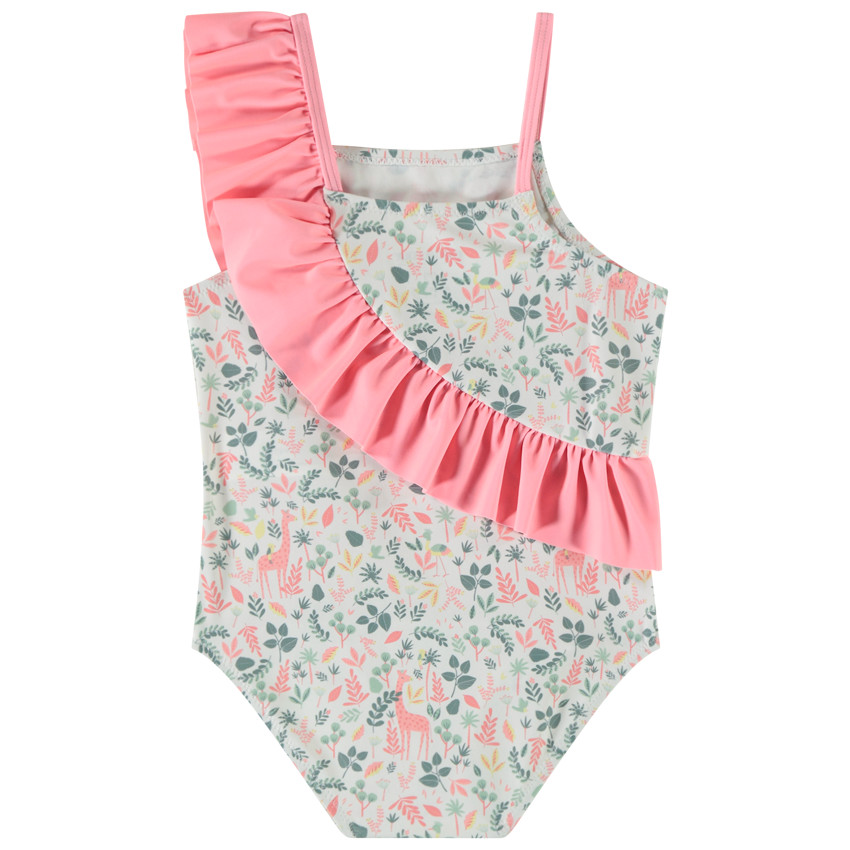 Maillot de bain 1 pièce imprimé floral pour bébé fille 