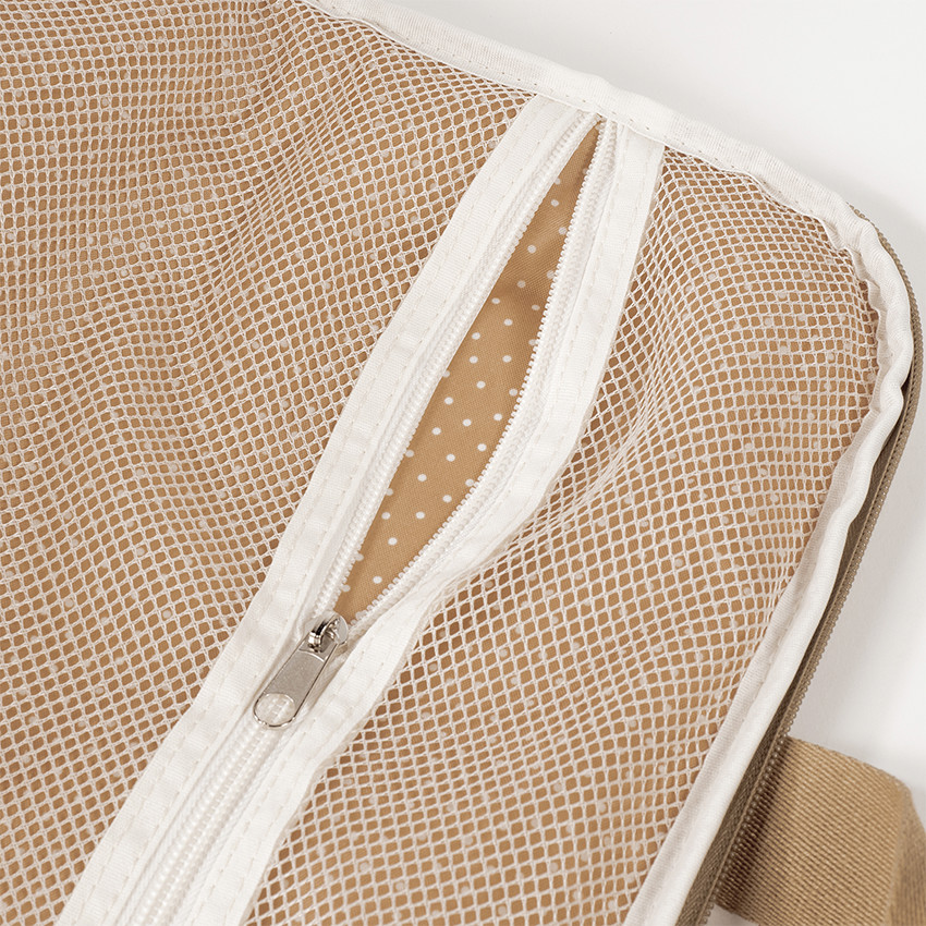 Valise bébé de maternité imprimé cœurs Poppy cannelle - Beige (Walking Mum) - Image 3