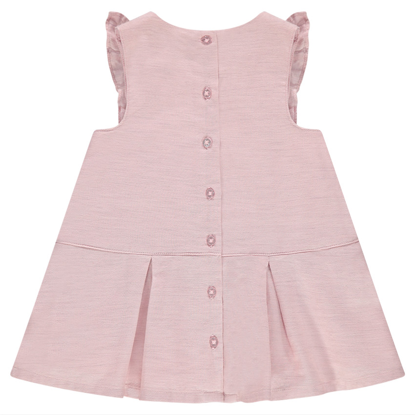 Robe manches courtes esprit rétro avec volants et print licorne 