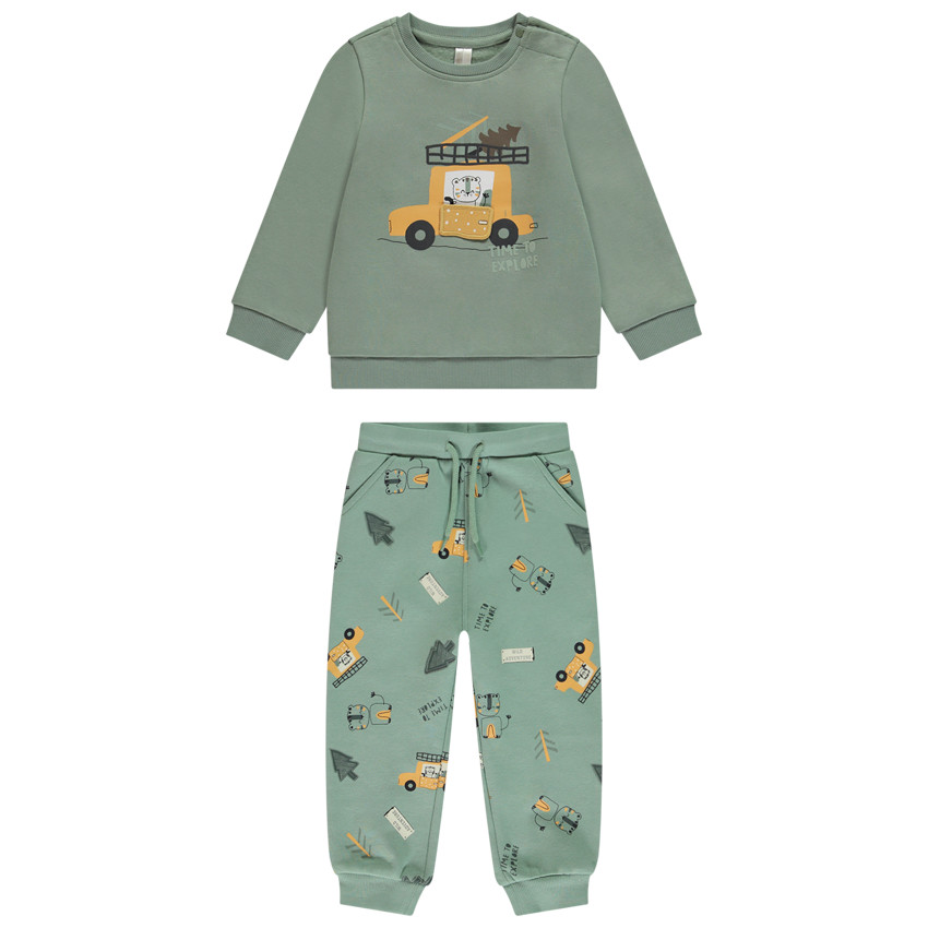 Ensemble jogging motif lion en safari pour bébé garçon 