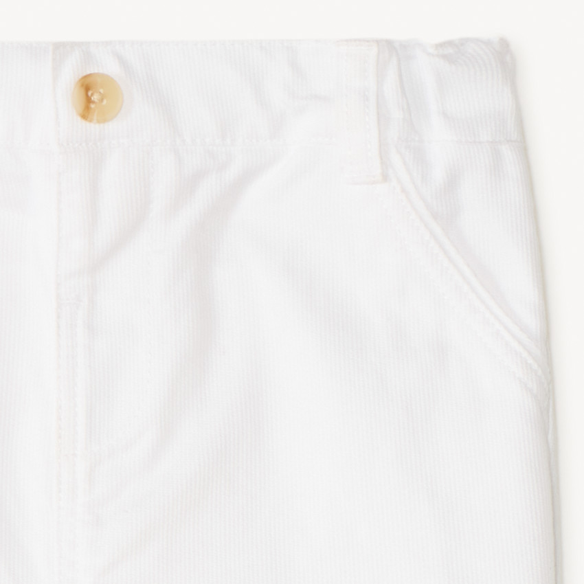 Bermuda style chino à fines rayures ton sur ton pour bébé garçon  