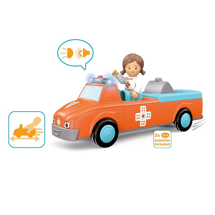 Véhicule 3 parties à assembler ambulance Anna Amby 