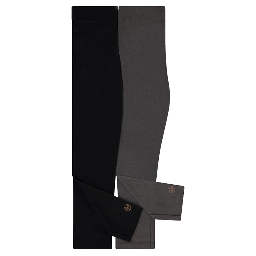 Lot de 2 leggings en jersey avec logo printé 