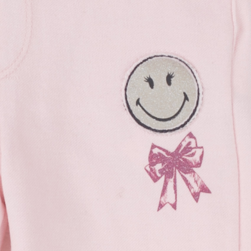 Jegging mi-mollet avec badge Smiley 