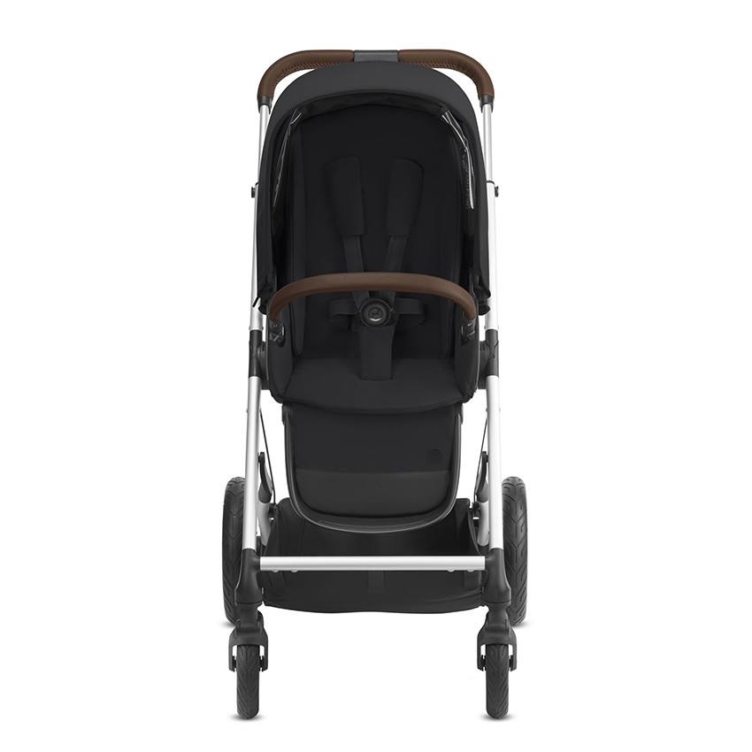 Poussette Talos S Lux - Châssis Silver - Siège Deep Black 