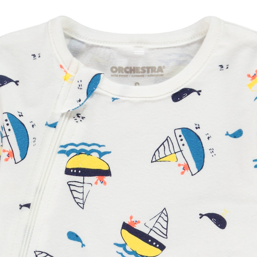 Dors-bien imprimé bateaux pour bébé garçon 