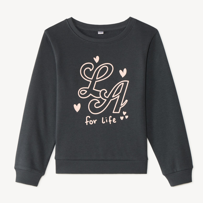 Sweat molleton fantaisie pour fille 