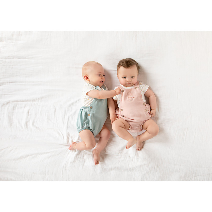 Ensemble 2 pièces salopette et t-shirt pour bébé garçon 