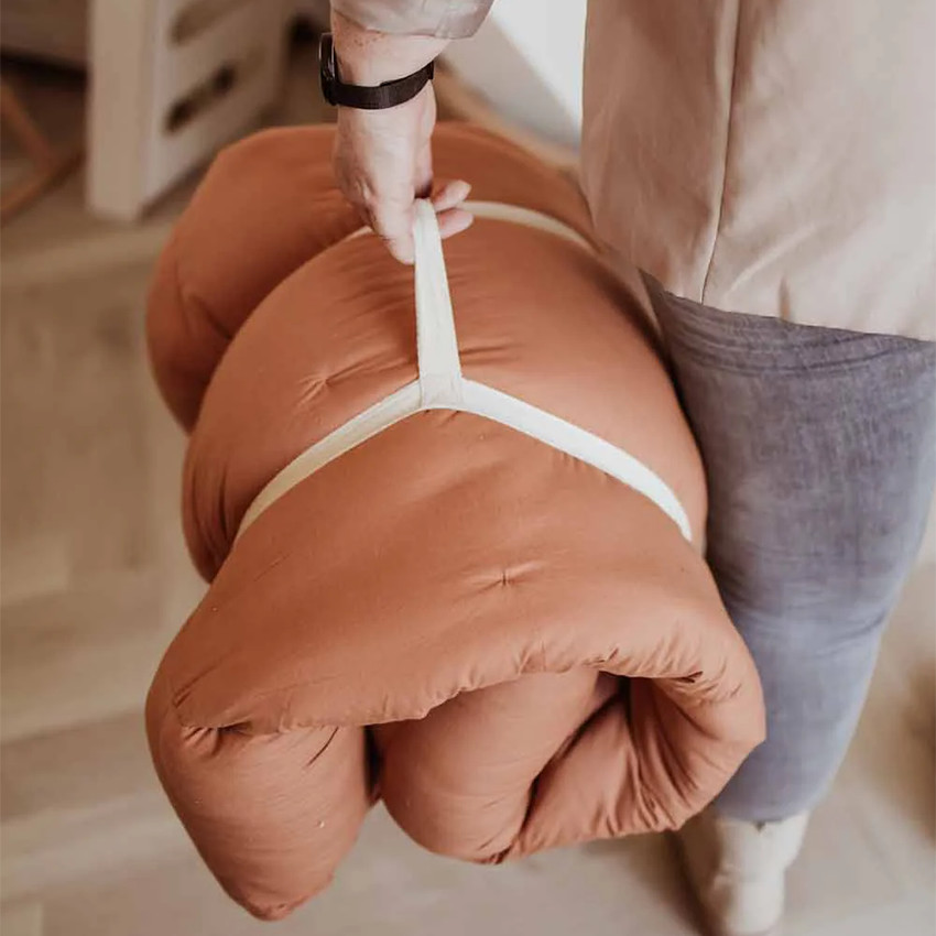 Tapis de jeu et bac de rangement 2 en 1 Bloom tawny brun 