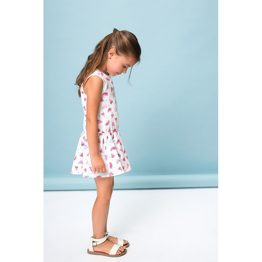 Robe fluide imprimée pastèques 