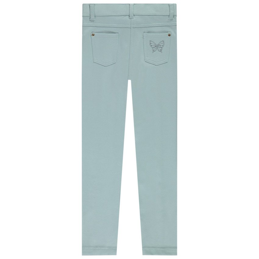 Jegging skinny milano broderie papillon pour fille 