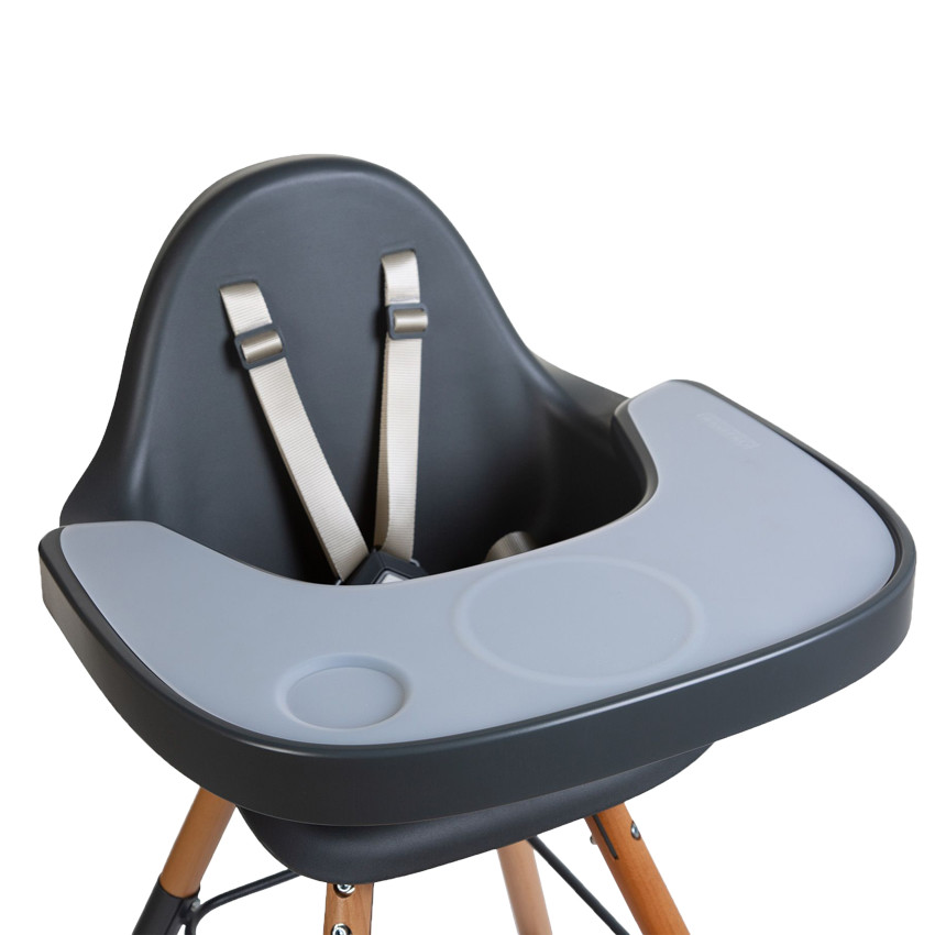 Tablette pour chaise haute Evolu + napperon en silicone - Anthracite 