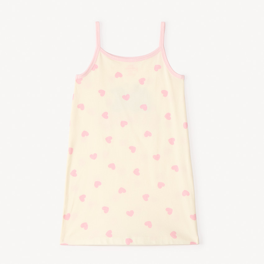 Chemise de nuit à bretelles imprimé cœur Stitch Disney pour fille 