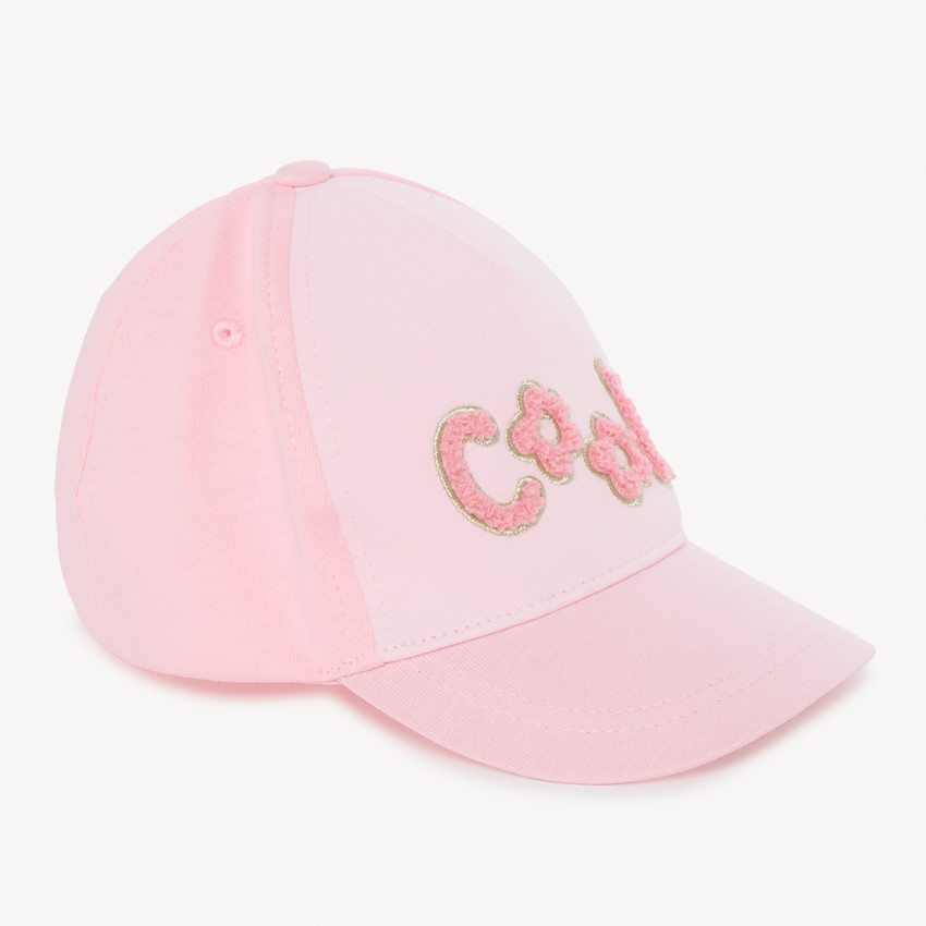 Casquette molleton à patchs bouclette pour bébé fille 