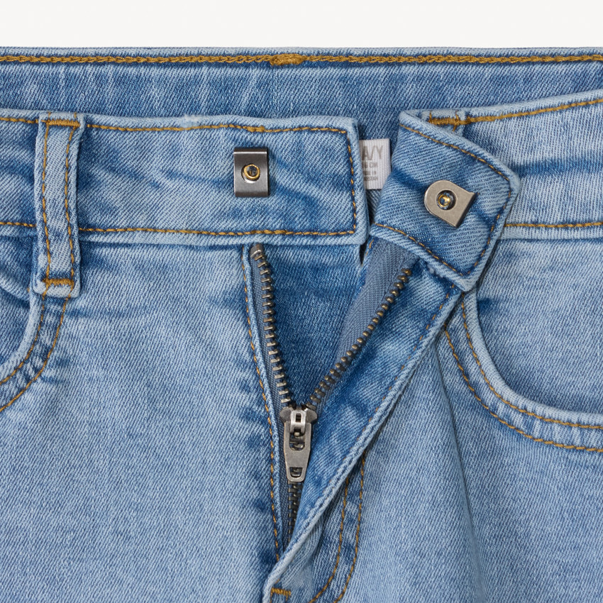 Jean cargo effet délavé à poches pour garçon 