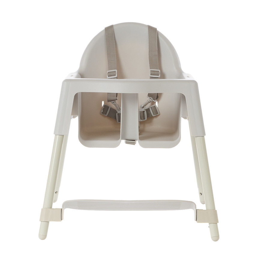 Chaise haute fixe 2 en 1 Capucine 2.0 beige - Ecru (Babycare) - Image 2