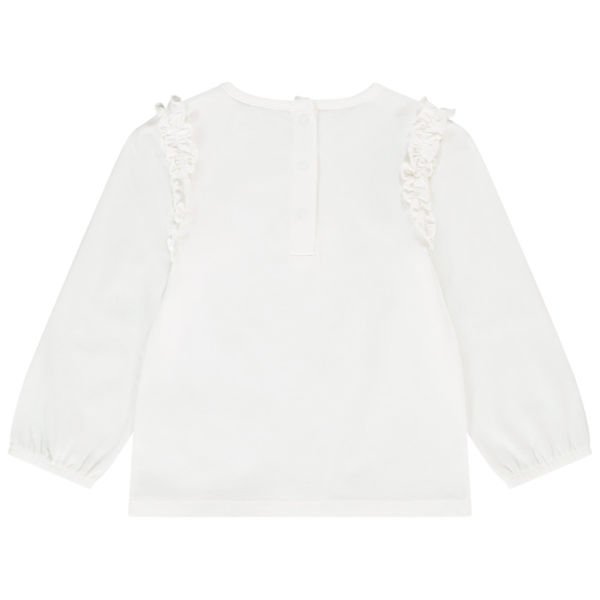 T-shirt manches longues en jersey print lapins pour bébé fille 