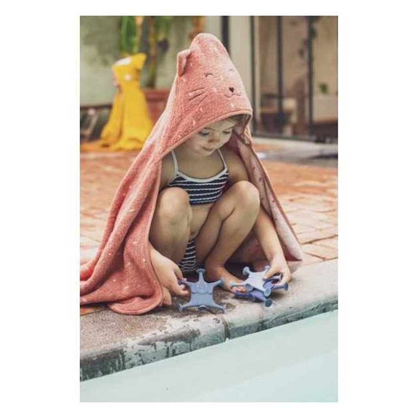 Jouet de bain h=jeu de ventouse animaux 3pcs Mrs Elephant famille Bleu 