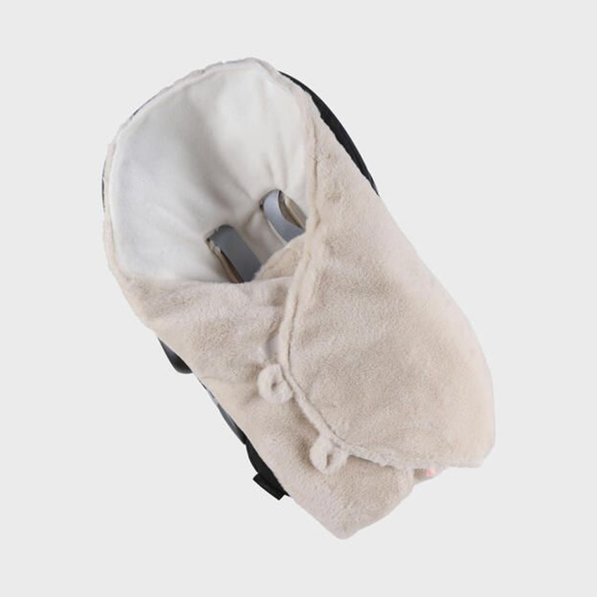 Couverture promenade Fausse Fourrure Beige MM25 